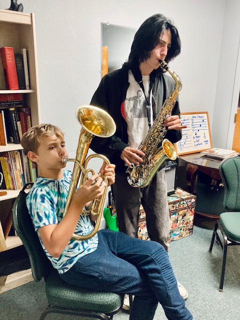 Orange Music Studio student participating in Brass